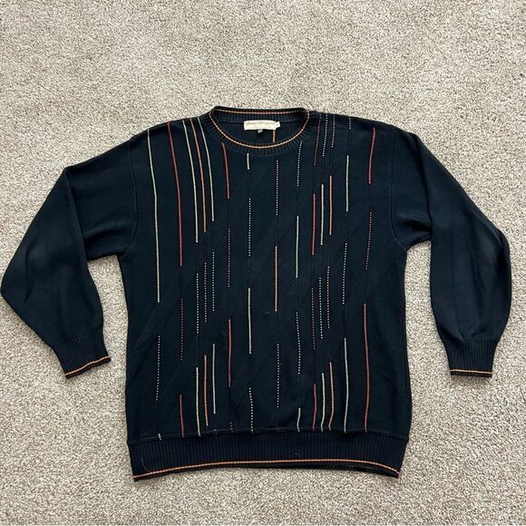 Norm Thompson Other - Vintage Norm Thompson 3D knit sweater Men's L